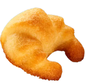 Butter croissant shaped cake bite